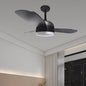 42 Inch DCF423-004L European Style Black Ceiling Fan Light