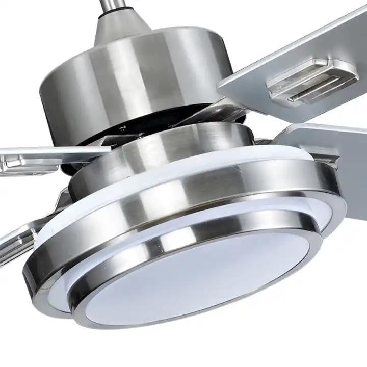 48 Inch DCF484-019L Silver Industrial Style Ceiling Fan with Light