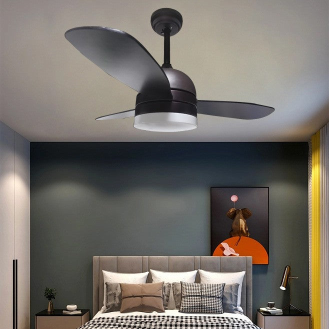 42 Inch DCF423-004L European Style Black Ceiling Fan Light