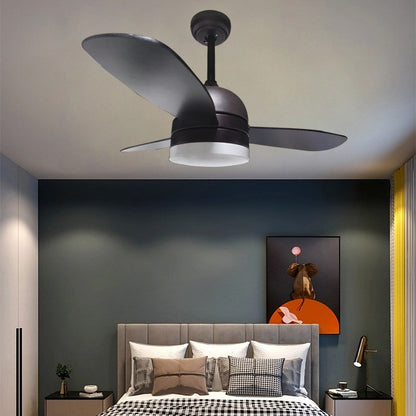 42 Inch DCF423-004L European Style Black Ceiling Fan Light